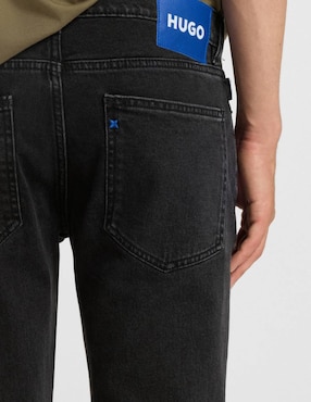 Jeans straight Hugo Blue Zane 102 lavado medio para hombre