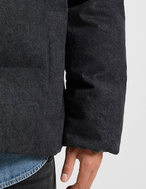 Chamarra acolchada Hugo Blue con capucha y bolsas para hombre