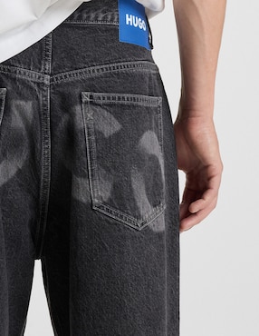 Jeans straight Hugo Blue lavado medio para hombre
