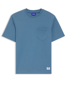 Playera Hugo blue W25 cuello redondo para hombre