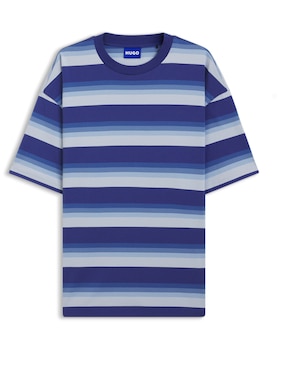 Playera Hugo blue W25 cuello redondo para hombre
