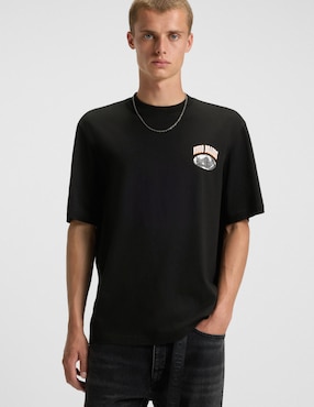 Playera Hugo blue W25 cuello redondo para hombre