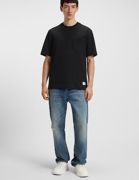 Playera Hugo blue W25 cuello redondo para hombre