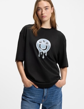 Playera Hugo blue W25 cuello redondo unisex