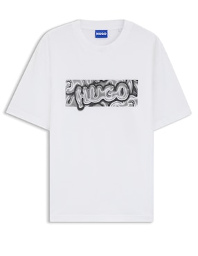 Playera Hugo blue W25 cuello redondo para hombre