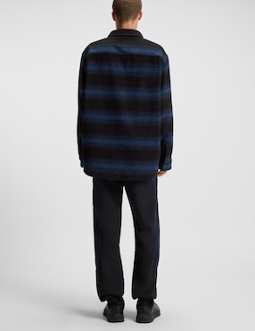 Sobrecamisa casual Hugo Blue de algodón manga larga para hombre