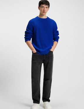 Suéter Hugo Blue cuello redondo para hombre