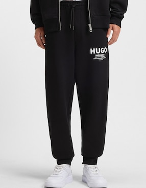 Pants regular Hugo Blue con agujeta para hombre