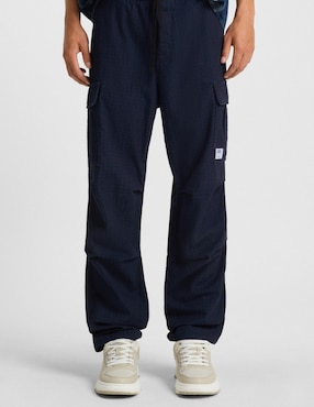 Pants regular Hugo blue con elástico para hombre