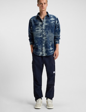 Pants regular Hugo blue con elástico para hombre
