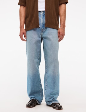 Jeans Baggy Abercrombie & Fitch ki131-5202-280 lavado claro para hombre
