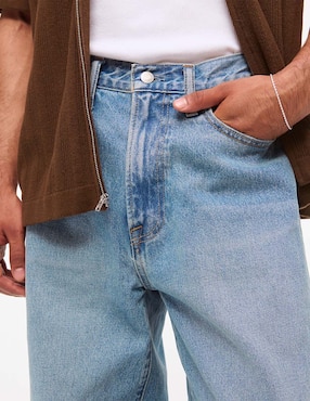 Jeans Baggy Abercrombie & Fitch ki131-5202-280 lavado claro para hombre