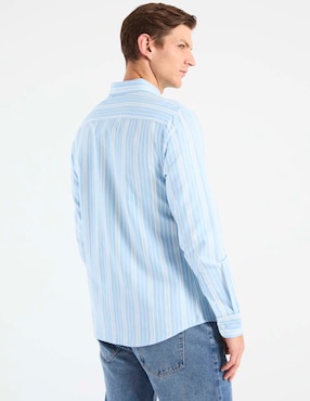 Camisa casual Elemento Uomo de algodón manga larga para hombre