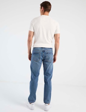 Jeans straight Elemento Uomo lavado medio para hombre