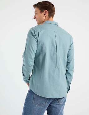 Camisa casual Elemento Uomo de algodón manga larga para hombre