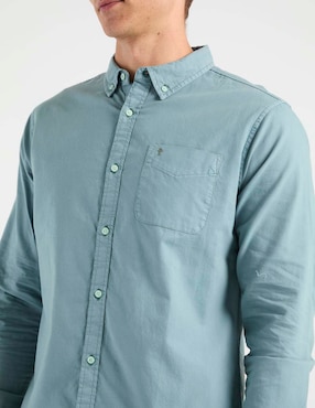 Camisa casual Elemento Uomo de algodón manga larga para hombre