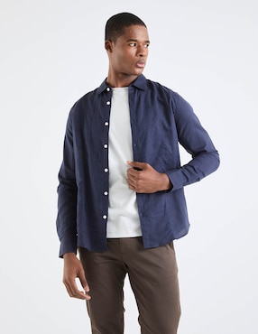 Sobrecamisa casual Elemento Uomo manga larga para hombre