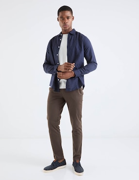 Sobrecamisa casual Elemento Uomo manga larga para hombre