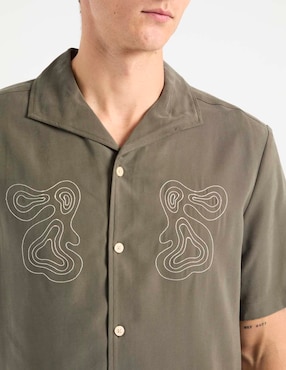 Camisa casual Elemento Uomo de algodón manga corta para hombre