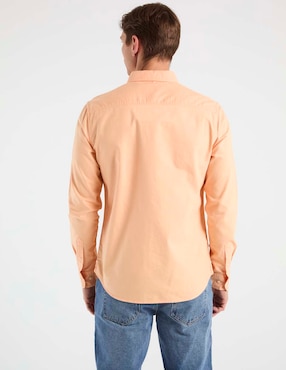 Camisa casual Elemento Uomo de algodón manga larga para hombre