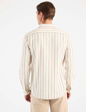 Camisa casual Elemento Uomo de algodón manga larga para hombre