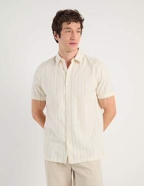 Camisa casual Elemento Uomo de algodón manga corta para hombre
