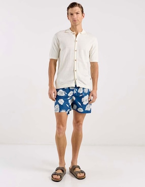Camisa casual Elemento Uomo de algodón manga corta para hombre