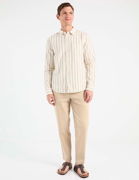 Pantalón chino slim Elemento Uomo de algodón para hombre