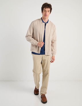 Chamarra bomber elemento uomo de algodón con bolsillos para hombre