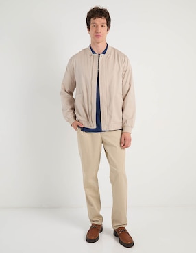 Chamarra bomber elemento uomo de algodón con bolsillos para hombre