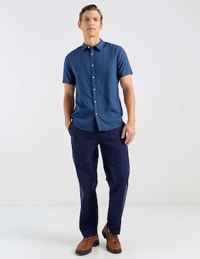 Pantalón straight Elemento Uomo de algodón para hombre