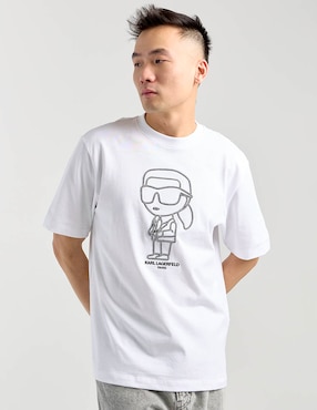 Playera Karl Lagerfeld Paris cuello redondo para hombre