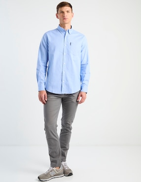 Camisa casual Ben Sherman de algodón manga larga para hombre
