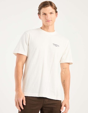 Playera Abercrombie & Fitch cuello redondo para hombre