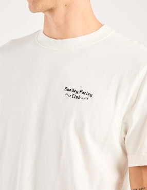 Playera Abercrombie & Fitch cuello redondo para hombre