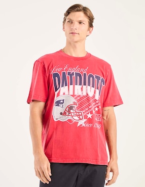 Playera Abercrombie & Fitch New England Patriots cuello redondo para hombre