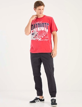 Playera Abercrombie & Fitch New England Patriots cuello redondo para hombre