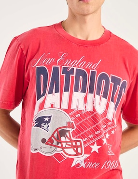 Playera Abercrombie & Fitch New England Patriots cuello redondo para hombre