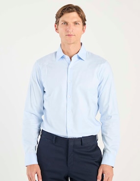 Camisa casual Abercrombie & Fitch de algodón manga larga para hombre