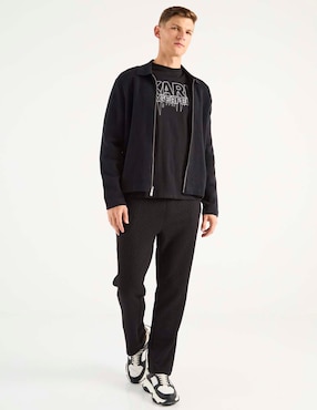 Chamarra casual Abercrombie & Fitch de algodón para hombre