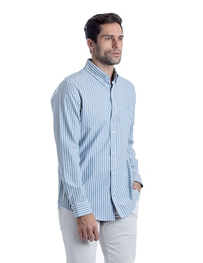 Camisa casual Kenneth Cole de algodón manga larga para hombre