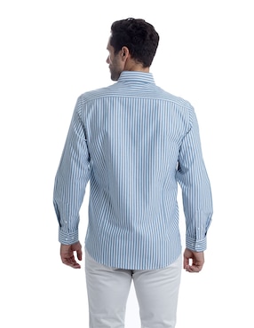 Camisa casual Kenneth Cole de algodón manga larga para hombre