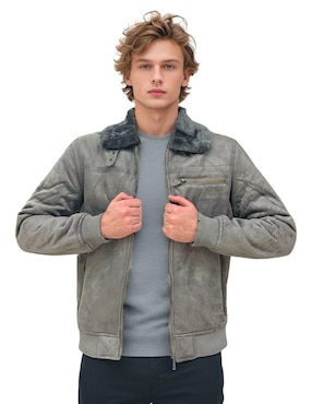 Chamarra casual Hpc Polo con bolsillos para hombre