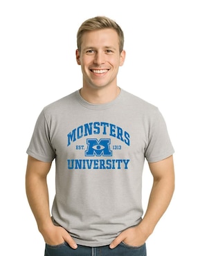 Playera Monsters University cuello redondo para hombre