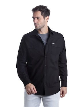 Camisa casual Kenneth Cole de algodón manga larga para hombre