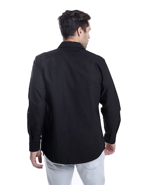 Camisa casual Kenneth Cole de algodón manga larga para hombre