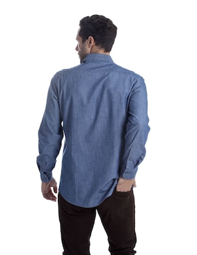 Camisa casual Kenneth Cole de algodón manga larga para hombre