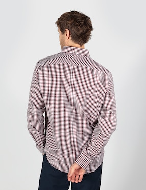 Camisa business casual Ben Sherman de algodón manga larga para hombre