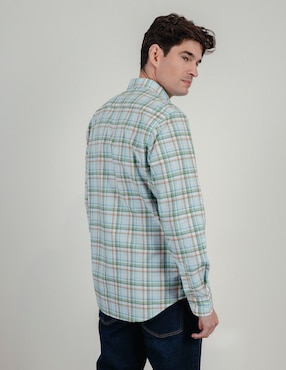 Camisa casual El Pulpo manga larga para hombre