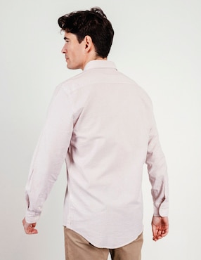 Camisa casual El Pulpo manga larga para hombre